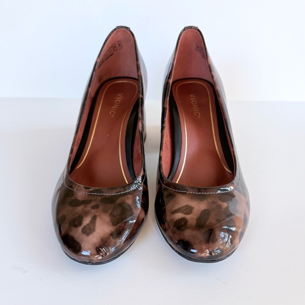 Vionic Carmel Leopard / Tortoise Shell Print Pate… - image 5